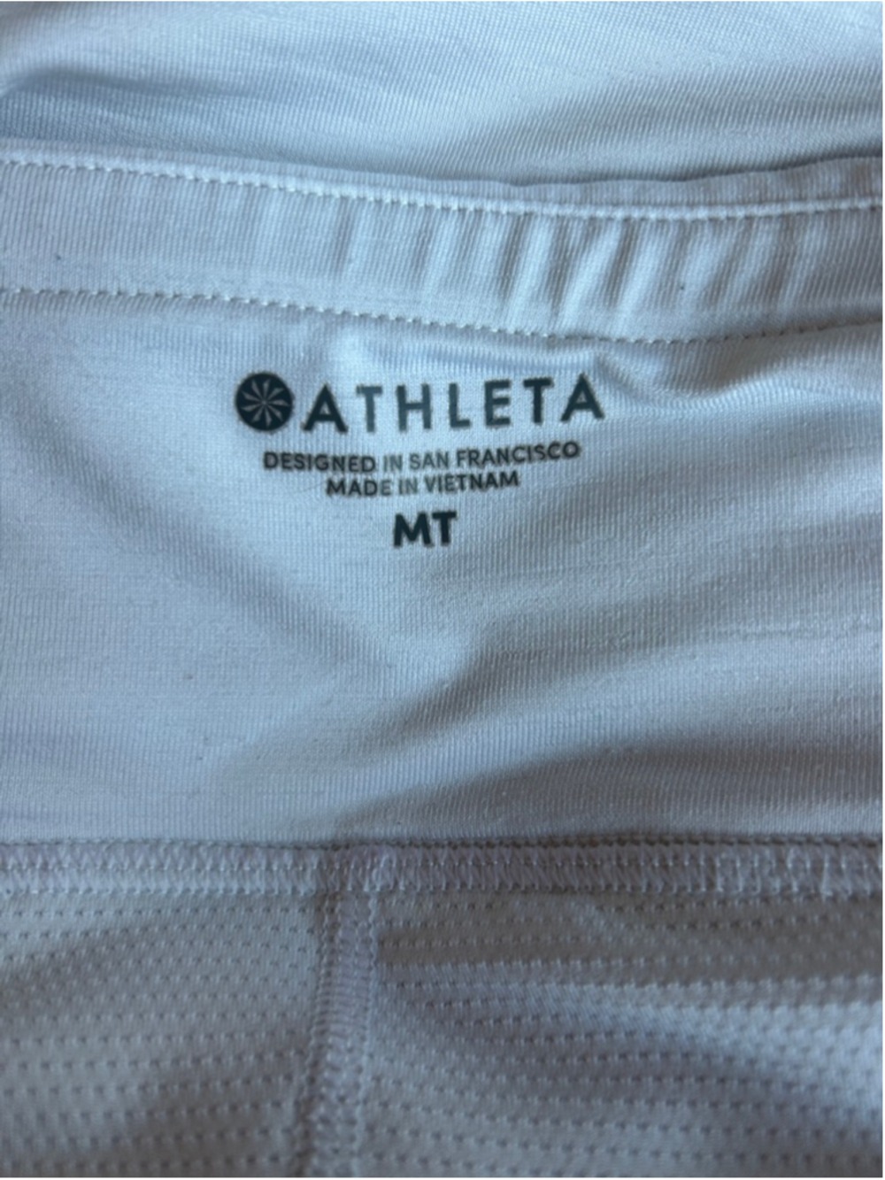 Athleta M Tall Skort Track Stripe Swagger Skort White - Picture 8 of 8